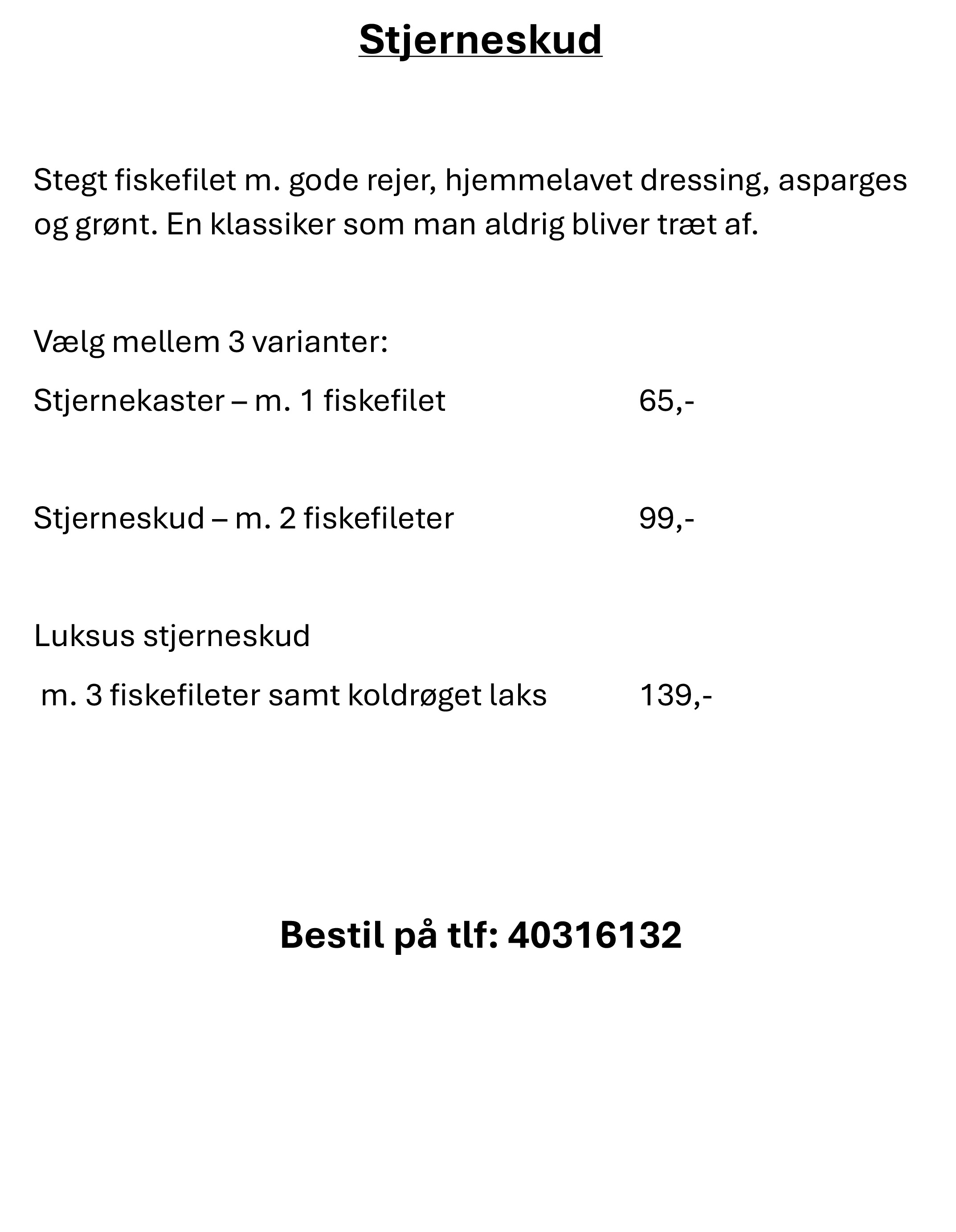 Stjerneskud og smørrebrød