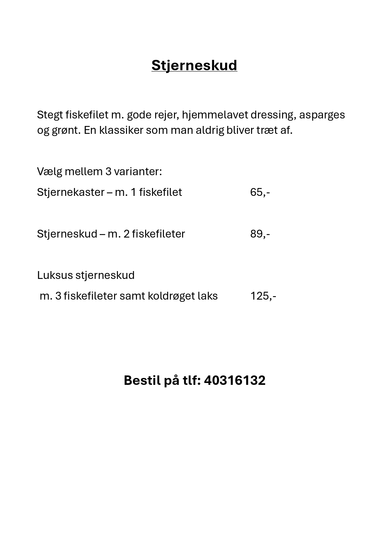 Stjerneskud og smørrebrød