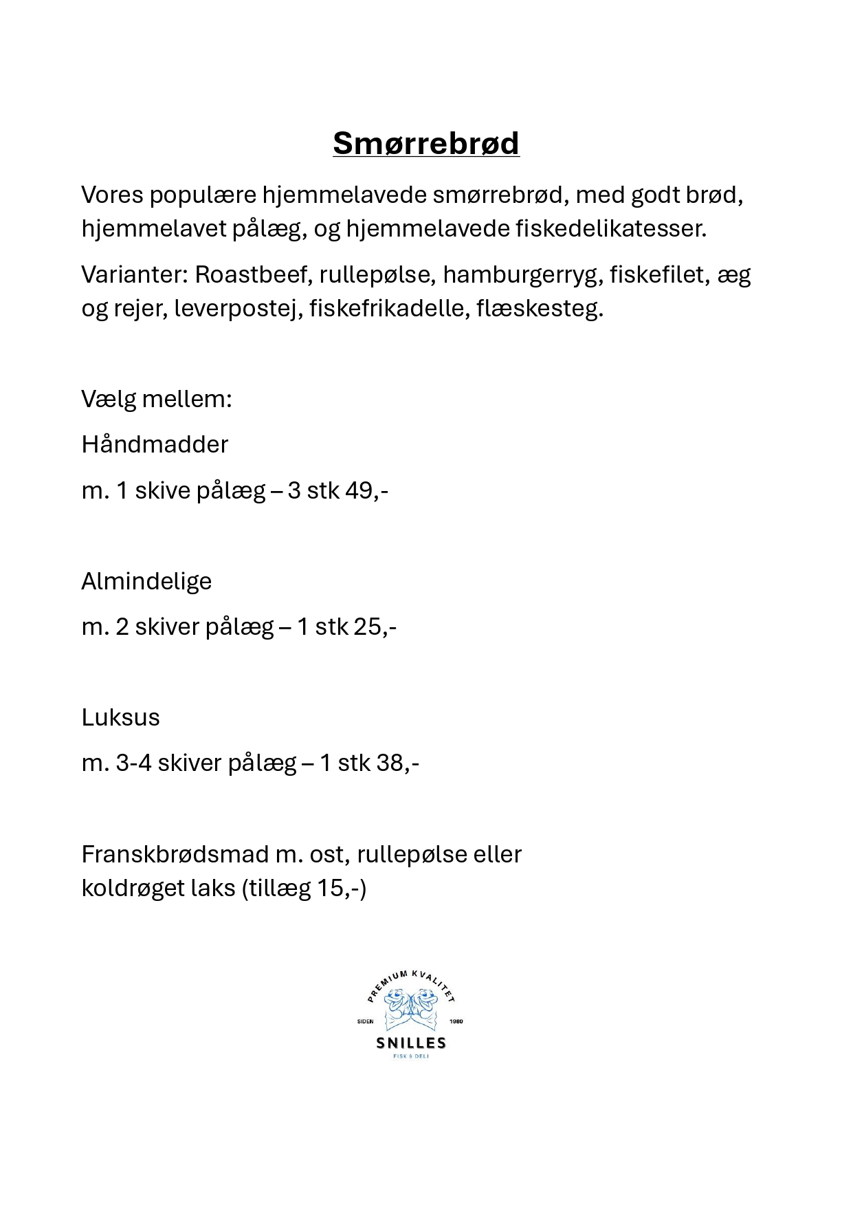 Stjerneskud og smørrebrød